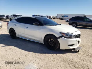 2016 Nissan Maxima SL with VIN 1N4AA6AP3GC396133, listed as a Copart auction lot 46754095 with 138,355 mi miles and Salvage Title. Bid and sale history available at DreamBid. Image 4.