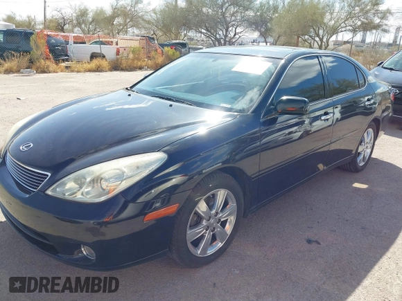 2005 Lexus ES 330 with VIN JTHBA30G255082455, listed as a IAAI auction lot 41796716 with 140,785 mi miles. Bid and sale history available at carsss.com. Image 2.