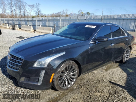 2016 Cadillac CTS Sedan Luxury Collection RWD with VIN 1G6AR5SX2G0192195, listed as a Copart auction lot 47075015 with 117,896 mi miles and Salvage Title. Bid and sale history available at carsss.com. Image 1.