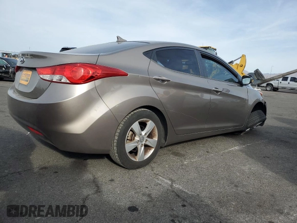 2013 Hyundai Elantra Limited with VIN 5NPDH4AE2DH290472, listed as a Copart auction lot 52354955 with 52,680 mi miles and Salvage Title. Bid and sale history available at DreamBid. Image 3.