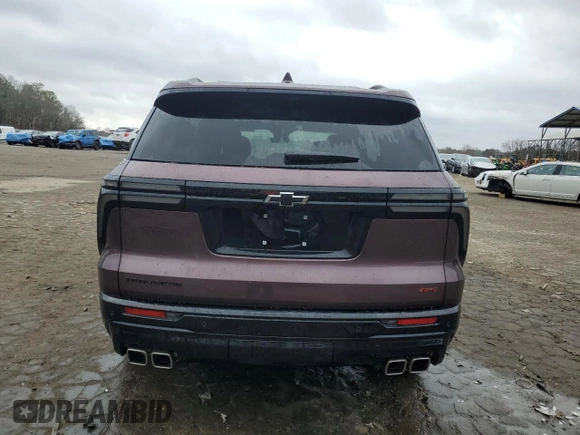 2025 Chevrolet Traverse with VIN 1GNERLRS1SJ126566, listed as a Copart auction lot 44213405 with 81 mi miles and Salvage title. Bid and sale history available at DreamBid. Image 6.