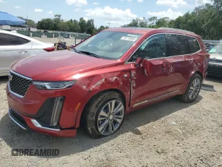 2025 Cadillac XT6 AWD Premium Luxury z VIN 1GYKPDRS1SZ128403, wystawiony jako Copart lot #58776065 z przebiegiem 121 mil mil oraz Tytuł czysty. Historia ofert i sprzedaży dostępna na DreamBid. Obrazek 1.