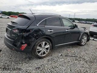 2014 Infiniti QX70 with VIN JN8CS1MW0EM413360, listed as a Copart auction lot 56853934 with 242,661 mi miles and Clean Title. Bid and sale history available at carsss.com. Image 3.