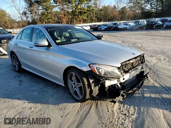 2018 Mercedes-Benz C 300 with VIN 55SWF4KB7JU280340, listed as a Copart auction lot 86372144 with 93,997 mi miles and Salvage Title. Bid and sale history available at DreamBid. Image 10.