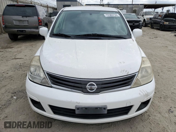 2011 Nissan Versa 1.8 S with VIN 3N1BC1CPXBL441027, listed as a Copart auction lot 72383734 with 139,909 mi miles and Salvage Title. Bid and sale history available at carsss.com. Image 5.