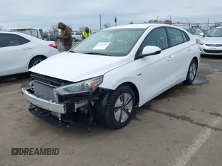2019 Hyundai Ioniq Blue with VIN KMHC65LC9KU122779, listed as a IAAI auction lot 41722347 with 75,644 mi miles and . Bid and sale history available at DreamBid. Image 2.