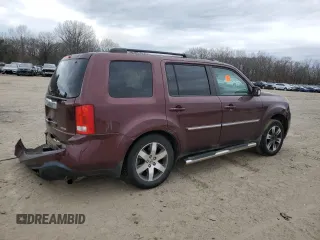 2012 Honda Pilot Touring with VIN 5FNYF3H91CB032239, listed as a Copart auction lot 46851165 with 101,402 mi miles and Salvage Title. Bid and sale history available at carsss.com. Image 3.