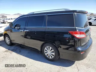 2014 Nissan Quest S with VIN JN8AE2KP1E9101597, listed as a Copart auction lot 46313225 with 104,410 mi miles and Salvage Title. Bid and sale history available at carsss.com. Image 2.