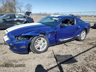 2014 Ford Mustang V6 with VIN 1ZVBP8AM3E5209762, listed as a Copart auction lot 51483265 with 104,277 mi miles and Salvage Title. Bid and sale history available at DreamBid. Image 1.