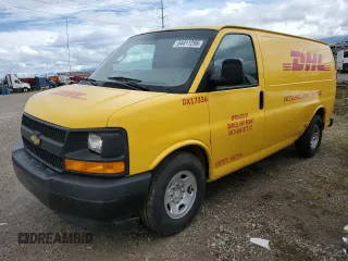 2017 Chevrolet Express Cargo z VIN 1GCWGAFF6H1336863, wystawiony jako Copart lot #54411295 z przebiegiem 267 223 mil mil oraz Szkoda całkowita • Salvage title. Historia ofert i sprzedaży dostępna na DreamBid. Obrazek 1.