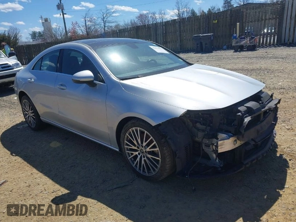 2020 Mercedes-Benz CLA 250 with VIN W1K5J4HB8LN103583, listed as a IAAI auction lot 41891861 with 41,544 mi miles and . Bid and sale history available at DreamBid. Image 1.