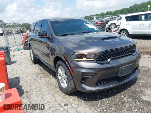 2021 Dodge Durango R/T with VIN 1C4SDJCT6MC762357, listed as a IAAI auction lot 42273951 with 59,581 mi miles and . Bid and sale history available at DreamBid. Image 1.
