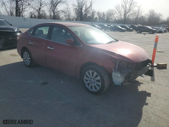 2014 Nissan Sentra SV with VIN 3N1AB7AP7EY303876, listed as a Copart auction lot 48101615 with 122,309 mi miles and Salvage Title. Bid and sale history available at carsss.com. Image 4.