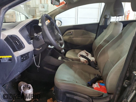2014 Kia Rio LX with VIN KNADM5A30E6415218, listed as a Copart auction lot 78164014 with 0 mi miles and Salvage Title. Bid and sale history available at carsss.com. Image 7.