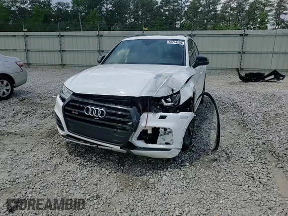 2020 Audi SQ5 Premium Plus with VIN WA1B4AFY3L2056419, listed as a Copart auction lot 55294295 with 51,490 mi miles and Salvage title. Bid and sale history available at DreamBid. Image 13.