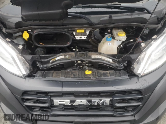 2023 Ram ProMaster Cargo with VIN 3C6LRVAG6PE576888, listed as a Copart auction lot 43556075 with 18,329 mi miles and Salvage Title. Bid and sale history available at DreamBid. Image 11.