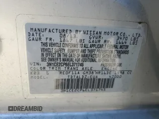 2014 Nissan Note S Plus with VIN 3N1CE2CP6EL371745, listed as a Copart auction lot 61021895 with 69,712 mi miles and Clean title. Bid and sale history available at DreamBid. Image 13.