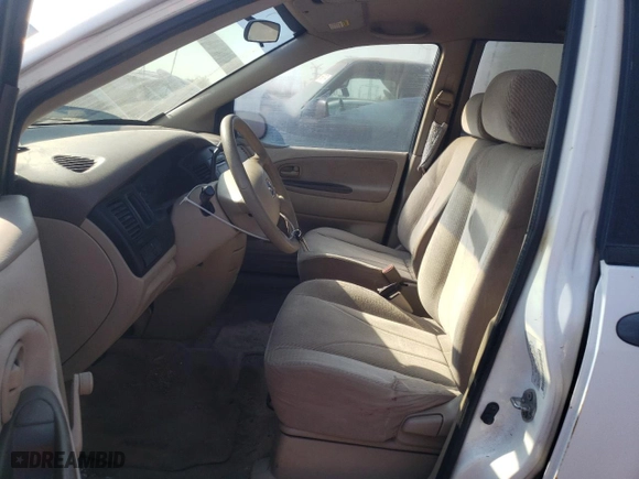 2001 Mazda MPV DX with VIN JM3LW28G010206405, listed as a Copart auction lot 75620144 with 124,517 mi miles and Clean Title. Bid and sale history available at carsss.com. Image 7.