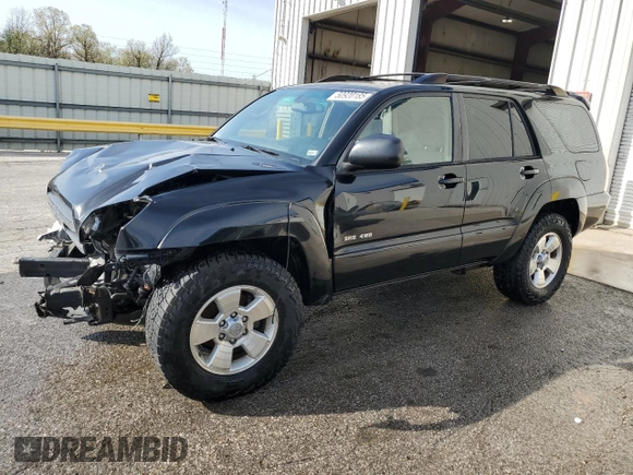 2005 Toyota 4Runner SR5 with VIN JTEBT14R658023222, listed as a Copart auction lot 50920185 with 209,033 mi miles and Salvage Title. Bid and sale history available at DreamBid. Image 1.