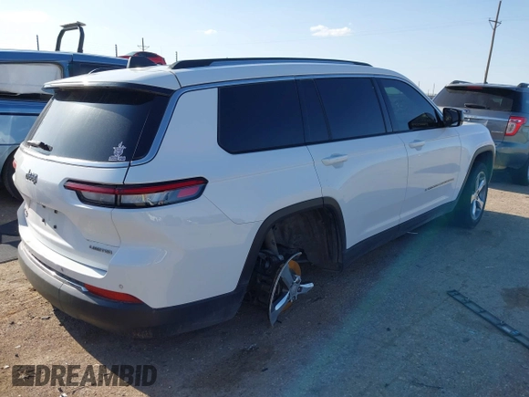 2021 Jeep Grand Cherokee Limited z VIN 1C4RJJBG5M8125958, wystawiony jako IAAI lot #41972416 z przebiegiem 85 729 mil mil oraz . Historia ofert i sprzedaży dostępna na DreamBid. Obrazek 4.