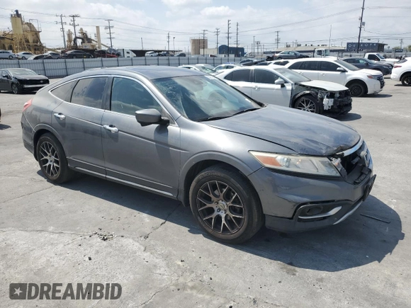 2013 Honda Crosstour EX-L z VIN 5J6TF1H59DL002040, wystawiony jako Copart lot #53917545 z przebiegiem 183 093 mil mil oraz Szkody całkowita. Historia ofert i sprzedaży dostępna na DreamBid. Obrazek 4.