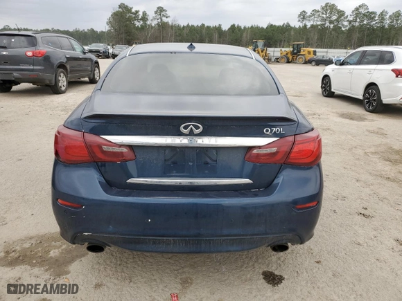 2015 Infiniti Q70L with VIN JN1BY1PP1FM602131, listed as a Copart auction lot 45463145 with 130,320 mi miles and Salvage Title. Bid and sale history available at carsss.com. Image 6.