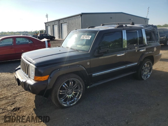 2010 Jeep Commander Limited with VIN 1J4RG5GT1AC129682, listed as a Copart auction lot 55215375 with 36,906 mi miles and Salvage title. Bid and sale history available at DreamBid. Image 1.