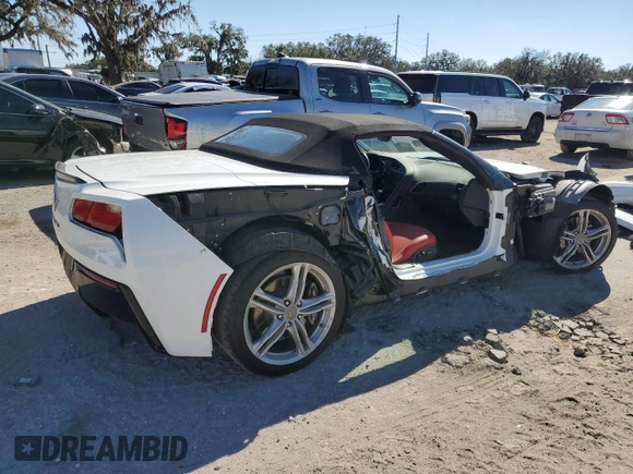 2016 Chevrolet Corvette 2LT with VIN 1G1YD3D73G5112944, listed as a Copart auction lot 80827594 with 56,827 mi miles and Salvage Title. Bid and sale history available at carsss.com. Image 3.