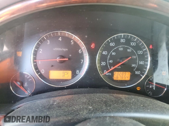 2005 Infiniti FX z VIN JNRAS08W95X216368, wystawiony jako Copart lot #54745065 z przebiegiem 232 897 mil mil oraz Szkoda całkowita • Salvage title. Historia ofert i sprzedaży dostępna na DreamBid. Obrazek 9.