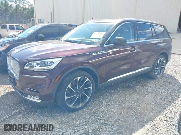 2020 Lincoln Aviator Reserve z VIN 5LM5J7XC6LGL14316, wystawiony jako IAAI lot #38779140 z przebiegiem Nie podano mil oraz . Historia ofert i sprzedaży dostępna na DreamBid. Obrazek 2.