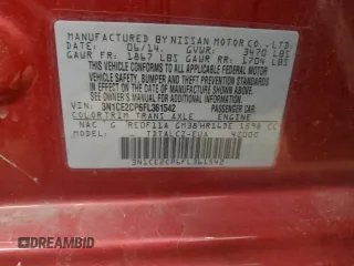 2015 Nissan Note SV with VIN 3N1CE2CP6FL361542, listed as a Copart auction lot 51166035 with 145,059 mi miles and Salvage Title. Bid and sale history available at DreamBid. Image 12.