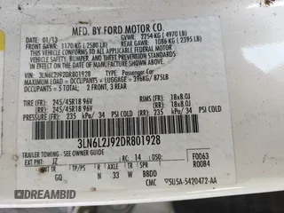 2013 Lincoln MKZ с VIN 3LN6L2J92DR801928, выставлен на аукционе IAAI как лот 42518246 с пробегом 173 157 миль миль и . История ставок и продаж доступна на DreamBid. Изображение 9.