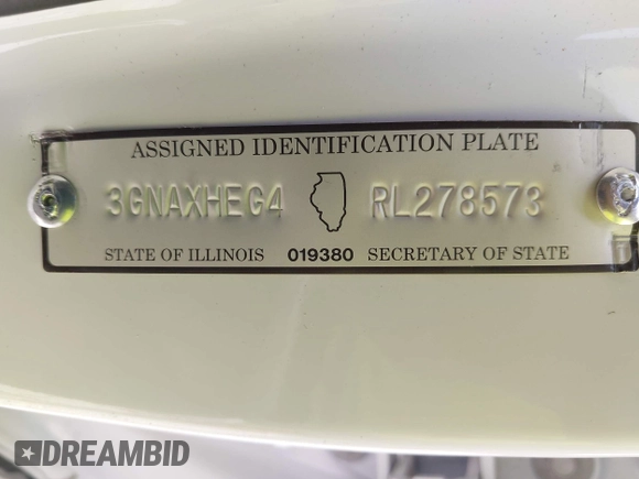 2024 Chevrolet Equinox LS with VIN 3GNAXHEG4RL278573, listed as a IAAI auction lot 42514554 with 57,581 mi miles and . Bid and sale history available at DreamBid. Image 9.