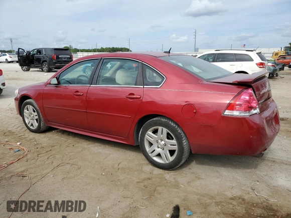 2012 Chevrolet Impala LT Retail with VIN 2G1WB5E35C1274574, listed as a Copart auction lot 54489495 with 167,911 mi miles and Salvage Title. Bid and sale history available at DreamBid. Image 2.