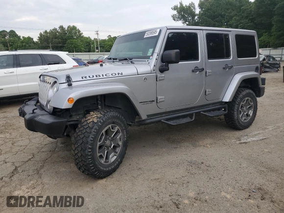 2018 Jeep Wrangler Unlimited Rubicon Recon z VIN 1C4HJWFGXJL840598, wystawiony jako Copart lot #59399595 z przebiegiem 63 298 mil mil oraz Szkoda całkowita • Salvage title. Historia ofert i sprzedaży dostępna na DreamBid. Obrazek 1.