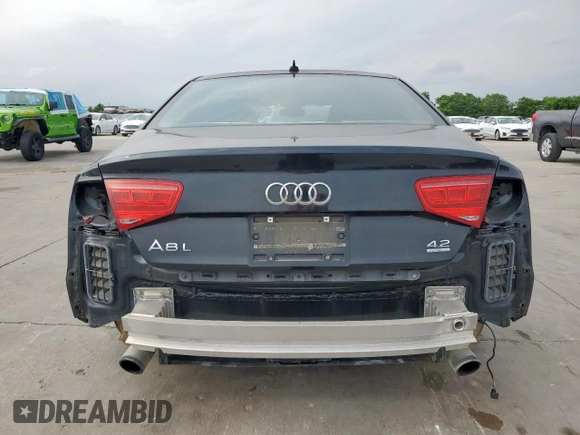 2011 Audi A8 z VIN WAURVAFD2BN005986, wystawiony jako Copart lot #57610145 z przebiegiem Nie podano mil oraz Tytuł czysty. Historia ofert i sprzedaży dostępna na DreamBid. Obrazek 6.
