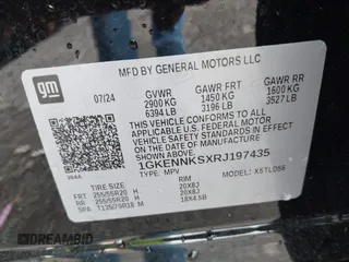 2024 GMC Acadia AWD Elevation z VIN 1GKENNKSXRJ197435, wystawiony jako IAAI lot #41951892 z przebiegiem 10 366 mil mil oraz . Historia ofert i sprzedaży dostępna na DreamBid. Obrazek 9.
