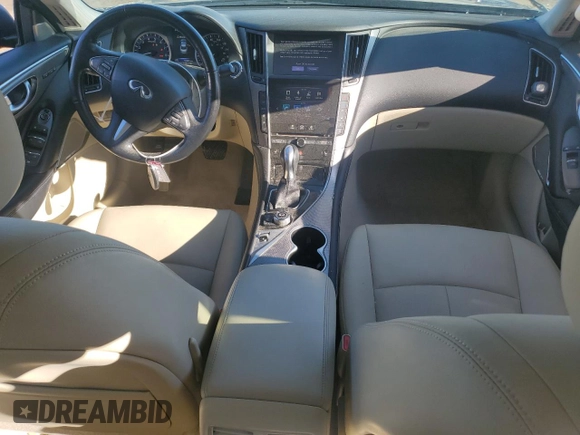 2017 Infiniti Q50 Signature Edition with VIN JN1EV7AP5HM735799, listed as a Copart auction lot 49099925 with 73,007 mi miles and Salvage Title. Bid and sale history available at DreamBid. Image 8.