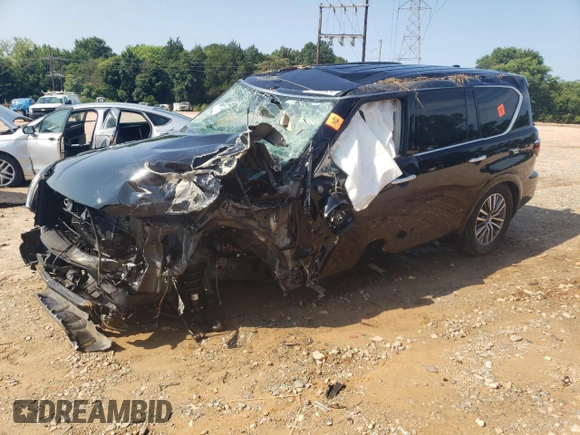 2021 Nissan Armada SL with VIN JN8AY2BB6M9790174, listed as a Copart auction lot 65560834 with Not Provided miles and Salvage Title. Bid and sale history available at carsss.com. Image 1.