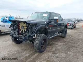 2015 Ford Super Duty F-250 SRW Lariat with VIN 1FT7W2BT8FEB50966, listed as a IAAI auction lot 41573237 with 137,250 mi miles. Bid and sale history available at carsss.com. Image 2.