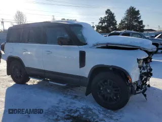 2024 Land Rover Defender S with VIN SALEJ7EX6R2347361, listed as a Copart auction lot 87747555 with 4,176 mi miles and Salvage title. Bid and sale history available at DreamBid. Image 4.