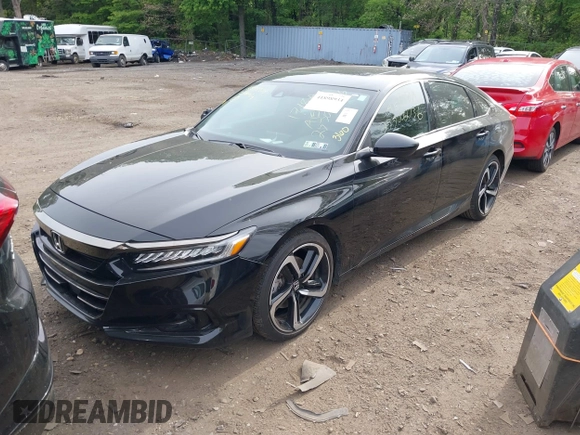 2021 Honda Accord Sport with VIN 1HGCV2F38MA018937, listed as a IAAI auction lot 41898934 with 31,643 mi miles and . Bid and sale history available at DreamBid. Image 19.