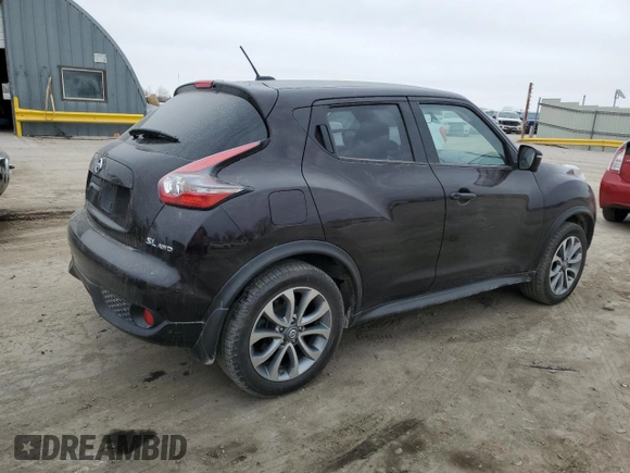 2015 Nissan Juke SL z VIN JN8AF5MV5FT551719, wystawiony jako Copart lot #48200805 z przebiegiem 64 278 mil mil oraz Szkoda całkowita • Salvage title. Historia ofert i sprzedaży dostępna na DreamBid. Obrazek 3.