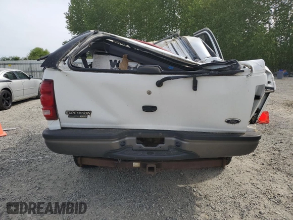 2000 Ford Expedition XLT with VIN 1FMRU166XYLA67790, listed as a Copart auction lot 43822185 with Not Provided miles and Salvage Title. Bid and sale history available at DreamBid. Image 6.