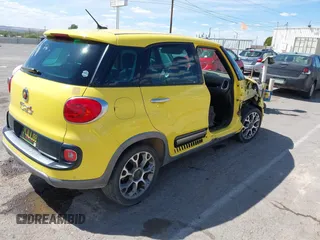 2014 FIAT 500L Trekking z VIN ZFBCFADH7EZ021466, wystawiony jako IAAI lot #42147275 z przebiegiem 132 380 mil mil oraz . Historia ofert i sprzedaży dostępna na DreamBid. Obrazek 4.