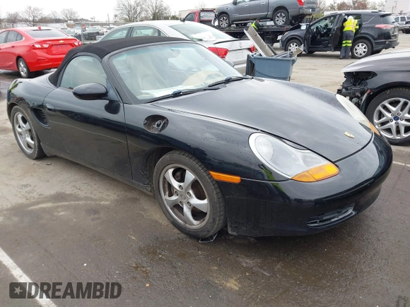 2002 Porsche Boxster z VIN WP0CA298X2U623474, wystawiony jako IAAI lot #41754154 z przebiegiem 98 896 mil mil oraz . Historia ofert i sprzedaży dostępna na DreamBid. Obrazek 1.