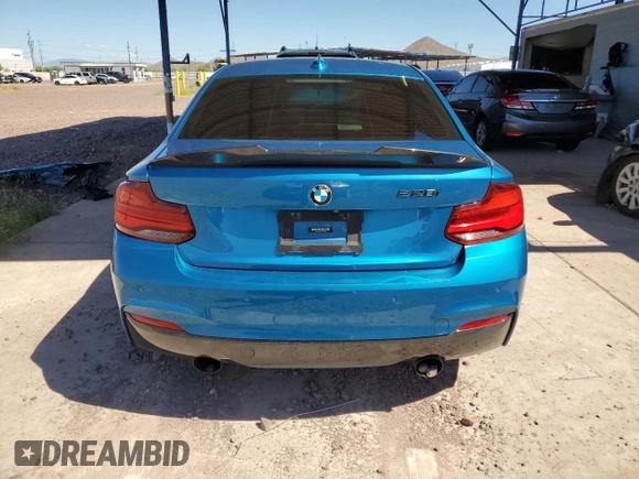 2021 BMW 2 Series M240i with VIN WBA2J5C02M7G34812, listed as a Copart auction lot 67790704 with 46,008 mi miles and Salvage Title. Bid and sale history available at carsss.com. Image 6.