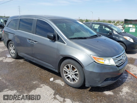 2011 Honda Odyssey EX-L with VIN 5FNRL5H68BB086943, listed as a IAAI auction lot 42503744 with 225,376 mi miles and . Bid and sale history available at DreamBid. Image 1.