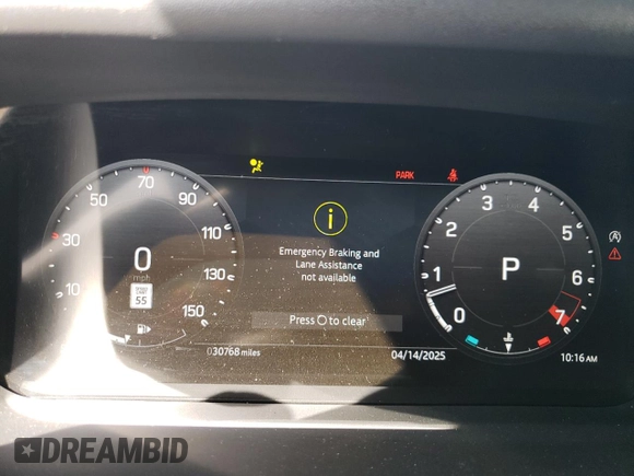 2023 Land Rover Defender S with VIN SALEJ6EX0P2173858, listed as a Copart auction lot 52773365 with 30,768 mi miles and Salvage title. Bid and sale history available at DreamBid. Image 9.
