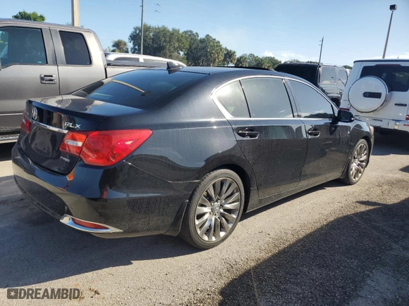 2016 Acura RLX Tech Pkg with VIN JH4KC1F56GC001475, listed as a Copart auction lot 75928934 with 0 mi miles and Non Repairable. Bid and sale history available at carsss.com. Image 3.